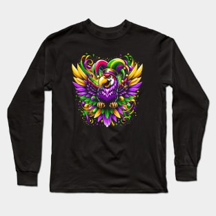 Parrot Mardi Gras T-Shirt Carnival Parade Bird Lover Costume T-Shirt Long Sleeve T-Shirt